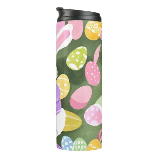 Konijn met paaseieren thermosbeker (Geroteerd rechts)