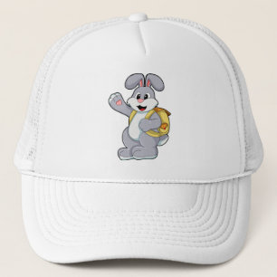 Konijn met rugzak trucker pet