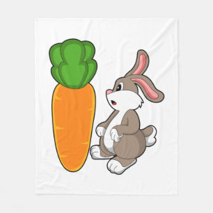 Konijn met wortel (2).PNG Fleece Deken