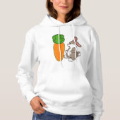 Konijn met wortel (2).PNG Hoodie (Voorkant)