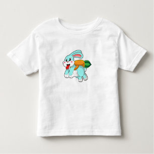 Konijn met wortel als Rocket Kinder Shirts