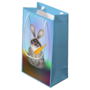 Konijn met wortel klein cadeauzakje