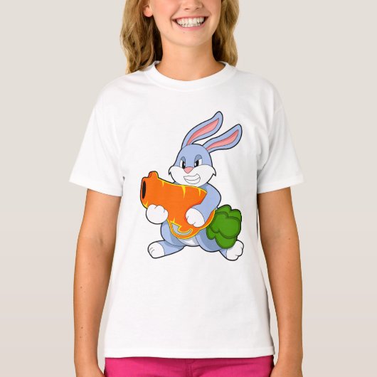 Konijn met wortel t-shirt (Voorkant)