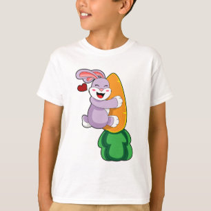Konijn met wortel t-shirt