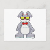Konijn met zonnebril en stropdas briefkaart (Voorkant)