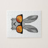 Konijn met zonnebril legpuzzel (Horizontaal)
