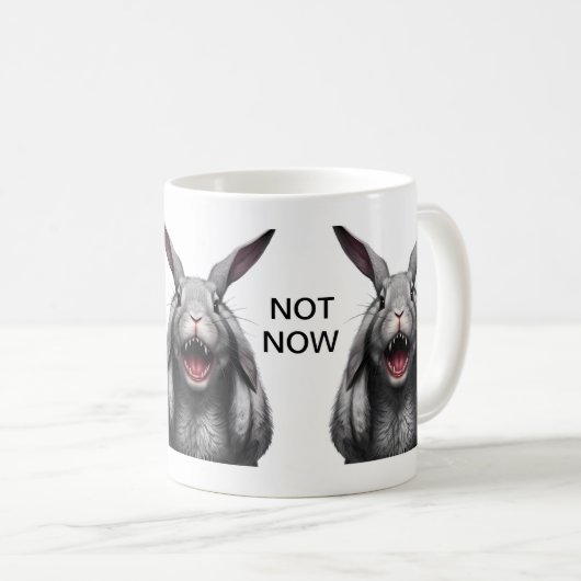 Konijn Mok - niet nu (Voorkant rechts)