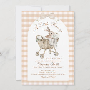 Konijn Neutraal Beige Konijntje Baby Shower Kaart