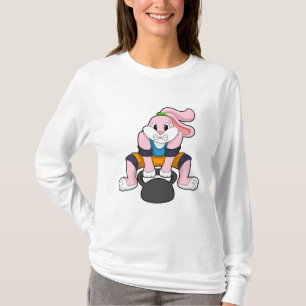 Konijn op fitness met Dumbbell.PNG T-shirt