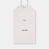 Konijn Pastel Roze Verjaardag Cadeaulabel (Achterkant)