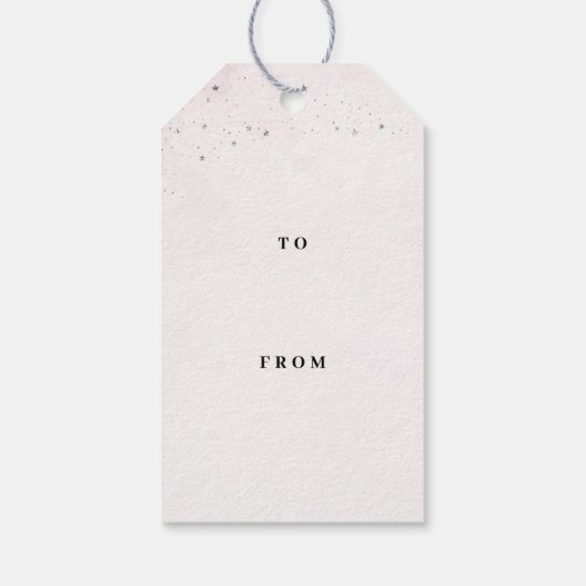 Konijn Pastel Roze Verjaardag Cadeaulabel (Achterkant)