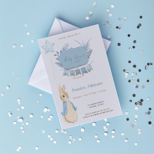 Konijn Peter Baby shower Het is een jongen Kaart