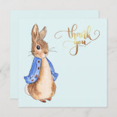 Konijn Peter     Bedankkaart (Voorkant / Achterkant)