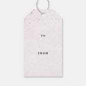 Konijn Roze Pastel Verjaardag Cadeaulabel (Achterkant)