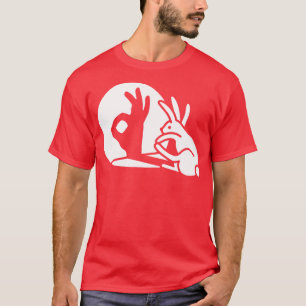 Konijn schaduw hand OK Italiaans teken Oke pico be T-shirt