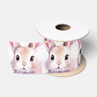 Konijn Schattig Waterverf Roze baby shower Lint