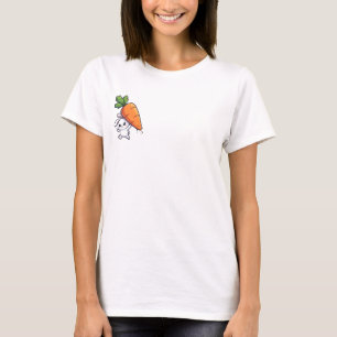 Konijn sprint met wortel t-shirt