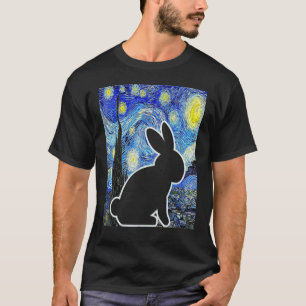 Konijn Sterrennacht Konijnenliefhebber Van Gogh Sc T-shirt