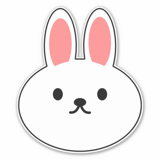 Konijn Sticker (Voorkant)