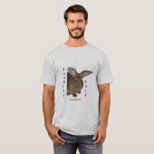 Konijn T-shirt SANDIES RULE Fawns Drool mannen (Voorkant volledig)