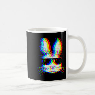 Konijn Trippy Varwave Pasen Techno Rave Edm Muziek Koffiemok