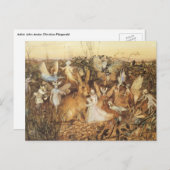 Konijn tussen de Fairies, feiën Briefkaart (Voorkant / Achterkant)