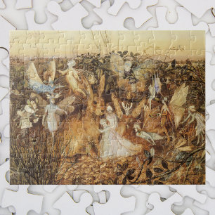 Konijn tussen de Fairies, feiën Legpuzzel