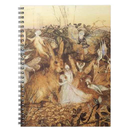 Konijn tussen de Fairies,  feiën Notitieboek (Voorkant)