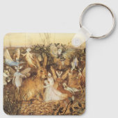 Konijn tussen de Fairies, feiën Sleutelhanger (Achterkant)