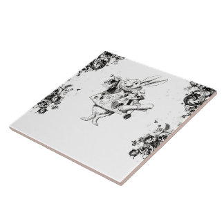 Konijn van koningin -  Alice Swirls Collectie Tegeltje