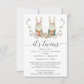 konijn - Virtuele Baby shower Kaart (Voorkant)