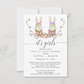  konijn - Virtuele Baby shower Kaart (Voorkant)