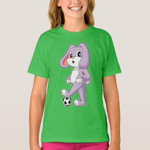 Konijn Voetballer Voetbal T-shirt