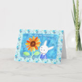 Konijn Zonnebloem Jij bent mijn Zonneschijn Liefde Kaart (Voorkant)