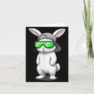 Konijn zonnebril pet koele konijn pixel pasen dag kaart