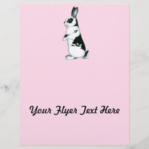 Konijn: Zwart-wit Flyer