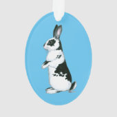 Konijn: Zwart-wit Ornament (achterkant)