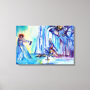 KONIJNARTHUR, MERK EN EXCALIBUR CANVAS AFDRUK
