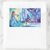 KONIJNARTHUR, MERK EN EXCALIBUR RECHTHOEKIGE STICKER (Tas)