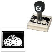  konijnen art deco 	rubberstempel (Gestempeld)
