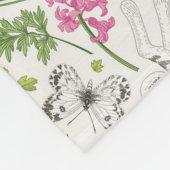 Konijnen, Butterflies en Flowers Fleece Deken (Hoek)