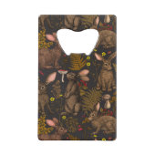 Konijnen en bosbouillon Kaart Bottle Open Kredietkaart Flessenopener (Achterkant)