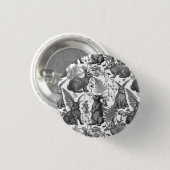 Konijnen en bosflora 2 Button (Voorkant /achterkant)