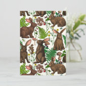 Konijnen en bosflora 4 (Staand voorkant)