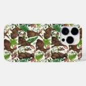 Konijnen en bosflora 4 iPhone hoesje (Achterkant horizontaal)