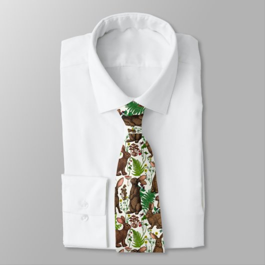 Konijnen en bosflora 4 stropdas (Gebonden)