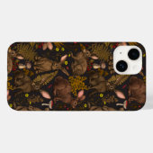 Konijnen en bossen flora Hoesje-Mate iPhone Case (Achterkant (horizontaal))