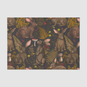 Konijnen en houtflora Weefselpapier Tissuepapier