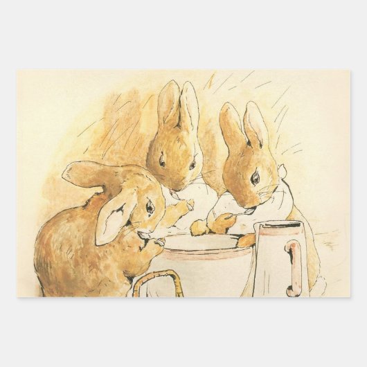 Konijnen en Melkpudding door Beatrix Potter Inpakpapier Vel (Voorkant 2)