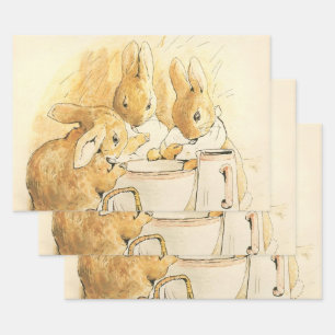 Konijnen en Melkpudding door Beatrix Potter Inpakpapier Vel
